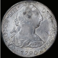 Mexico 1790 Silver 8 Reales KM#108 about VF