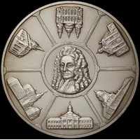 1973 John Pinches Silver Medal Sir Christopher Wren