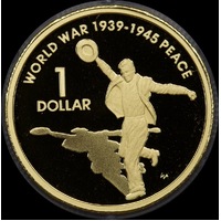 2005 Gold 1 Dollar Proof Coin Dancing Man