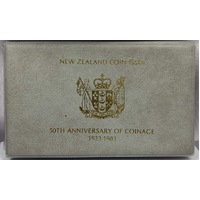 New Zealand 1983 Proof Coin Set 50 Years NZ Coinage