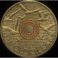 2015 Coloured 2 Dollar Coin Remembrance Day Circulated