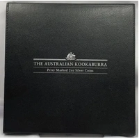 1995 Silver 2oz Kookaburra Coin Florin Privy Mark Set in Case