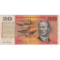 1968 $20 Note Phillips/Randall XBS First Prefix R403F Fine