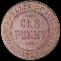 1933/2 Penny good VF