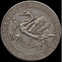 Silver WA Centenary Medallion 1929 Carlisle# 1929/2 Very Fine
