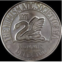1972 Silver Medallion Numismatic Society of WA C# 1972/9 Choice Uncirculated