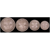 1861 Silver Maundy Coin Set Victoria S#3916 