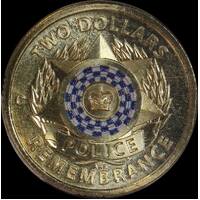 2019 Coloured 2 Dollar Coin Police PCGS MS67