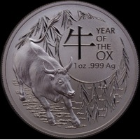 2021 Silver 1oz Uncirculated Coin Lunar Ox