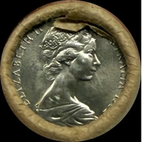 1982 5 Cent Coin Mint Roll Heads / Heads