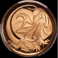 Australia 1966 Proof 2 Cents PCGS PR 68DCAM