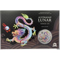 2024 Silver 1oz White Dragon Brisbane Money Expo