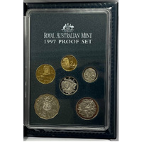 Australia 1997 Proof Coin Set Kingsford Smith Damaged Packaging