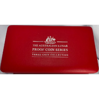 2003 Silver Lunar Proof 3 Coin Set Series I Goat