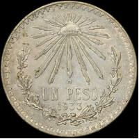 Mexico 1933 Silver Peso KM# 455 Uncirculated