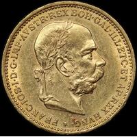 Austria 1902 Gold 20 Coronas KM#2806 about Unc