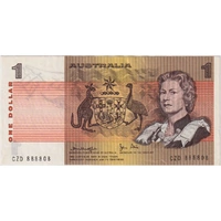 1982 $1 Note Johnston/Stone R78 Extremely Fine 1 off Solid Serial