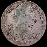 Mexico 1779 Silver 8 Reales KM#106 Good Fine