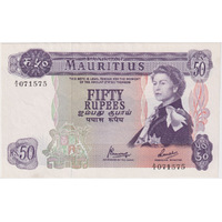 Mauritius 1967 50 Rupees Pick#33c Uncirculated
