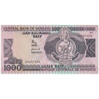 Vanuatu 1982 1000 Vatu AA Serials Shing/Howard P#3 Uncirculated