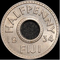 Fiji 1934 Halfpenny KM#1 Uncirculated