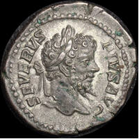 Ancient Rome (Imperial) 202 210 AD Septimius Severus Silver Denarius Victory RIC IV 295 good VF