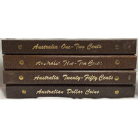 Complete Date Set of Australian Decimal Coins 1966~2003 Housed in a Dansco Albums