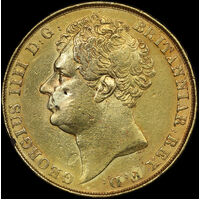 1823 Gold Two Pounds George IV S#3978 good VF