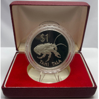 Tokelau 1980 Silver 1 Tala Proof Coin Coconut Crab