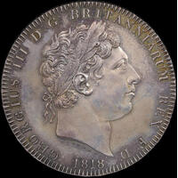 1818 LIX Silver Crown George III S#3787 Gem Unc
