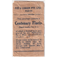 1934/5 Foy & Gibson Paper Bag (Perth) Very Good