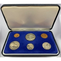 New Zealand 1968 Uncirculated Coin Set in Blue case