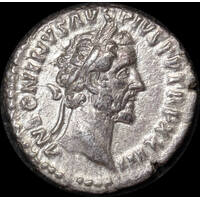 Ancient Rome (Imperial) 158-159CE Antoninus Pius Silver Denarius Felicitas RIC III 285A good VF