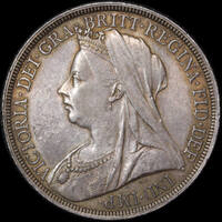 1897 Silver Crown Victoria S#3937 Uncirculated