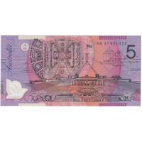 1997 $5 Note MacFarlane/Evans R218bL HB97 Last Prefix Uncirculated