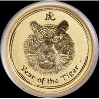 2010 Gold Lunar 1/20ozt Specimen Coin Tiger