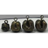 Thailand 1851~1868 Silver Set of 4 Bullet Money  Very Fine