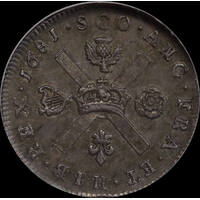 Scotland Charles II 1681/0 Silver Quarter Merk S# 5624 NGC MS63