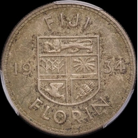 Fiji 1934 Silver Florin KM# 5 PCGS MS63