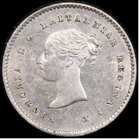 1862 Silver Maundy  Twopence Victoria KM#729 about Unc