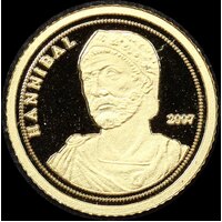 Ivory Coast 07 Gold 1500 Francs 1/2 Gram Hannibal