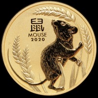 2020 Gold Lunar Two Ounce Specimen Coin Series II Mouse