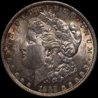 USA 1889 Philadelphia Silver Morgan Dollar about Unc