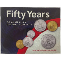 Australia 2016 Uncirculated Coin Set 50 Years of Australian Decimal Currency