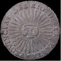 Argentina (La Rioja) 1836 Silver 8 Reales KM# 20 EF