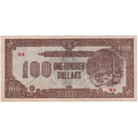 Malaya JIM 1942 100 Dollars P# M9 Extremely Fine