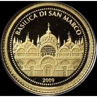 Samoa 2009 Gold Half Gram Coin St Mark's Basilica