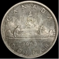 Canada 1965 Silver 1 Dollar KM#54 Uncirculated
