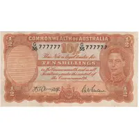 1942 Ten Shilling Armitage/McFarlane Solid Serials R13 AVF