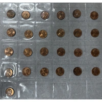 Complete  Set of Australian 1 Cent Coins 1966~1990 Uncirculated